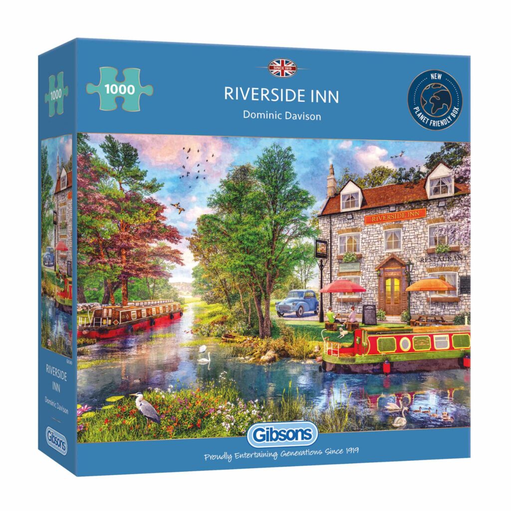 Gibsons - Riverside Inn - 1000 Piece Jigsaw Puzzle | Greenbean Learning