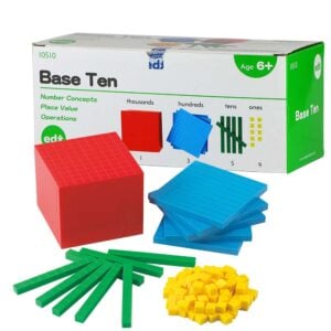 EDX Education - Base Ten Blocks - Plastic - 121pcs Box