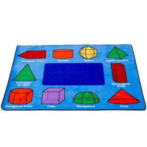 Learning Classroom Carpets - 3D Geometric Shapes - Rectangle - 257 x 178 cm