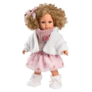 Llorens - Baby Girl Doll with Pink Clothing & Accessories: Elena - 35cm