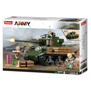 Sluban Building Set: WWII - M4A3(76W) Medium Tank - 715pcs