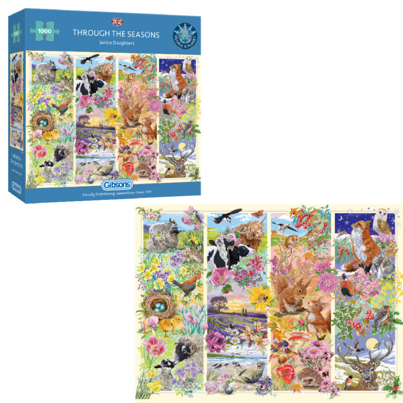 Gibsons - Through the Seasons - 1000 Piece Jigsaw Puzzle | Greenbean ...