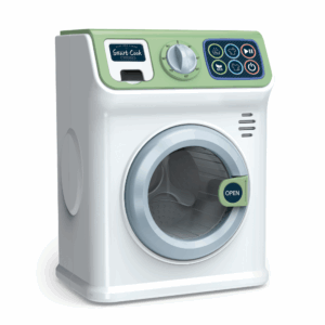 Pretend & Play Washing Machine with Sound and Spinning Action - Green