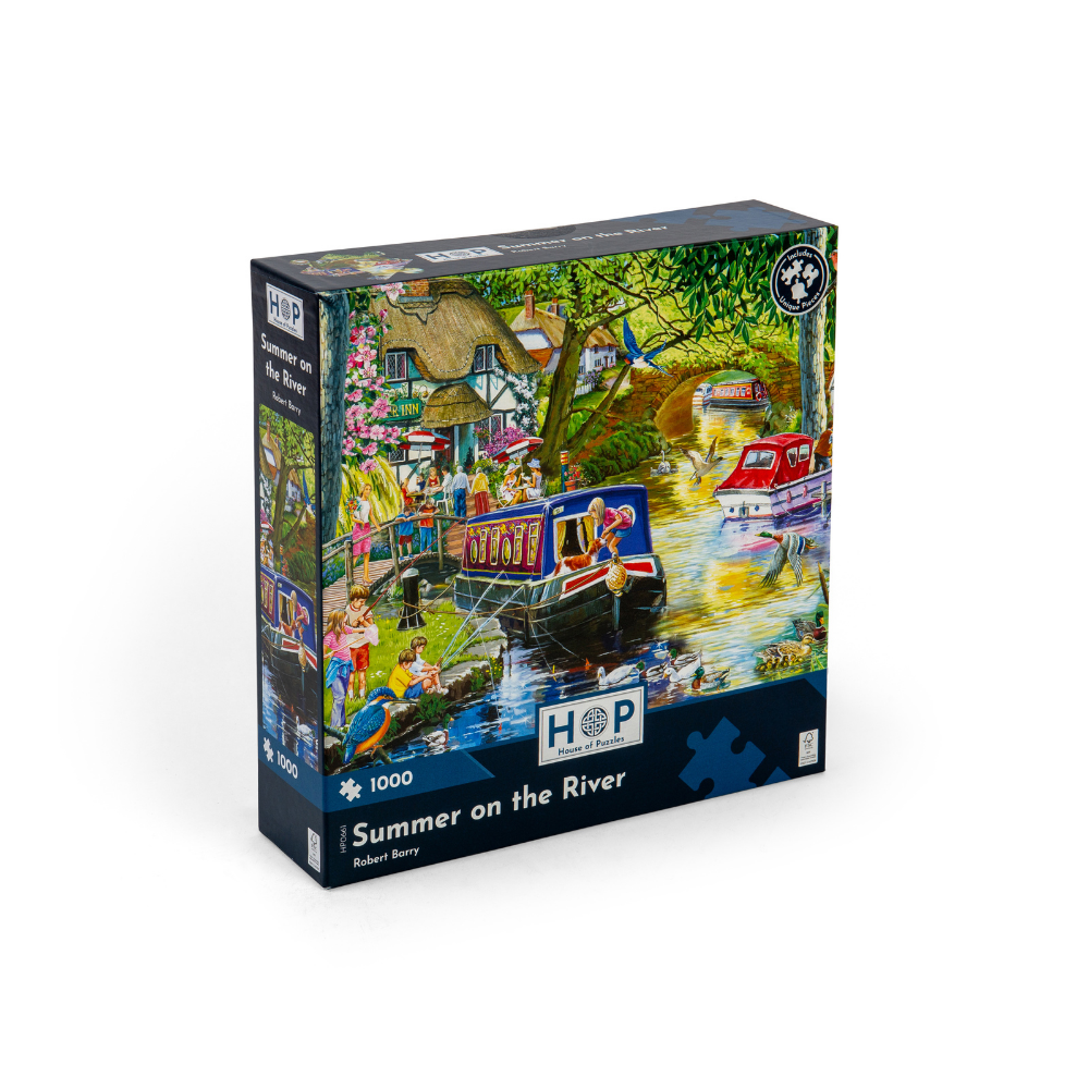 House of Puzzles - Summer on the River - 1000 Piece Jigsaw Puzzle ...