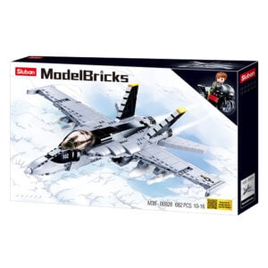 Sluban Building Set: Model Bricks - F/A -18E Super Bumblebee - 682pcs