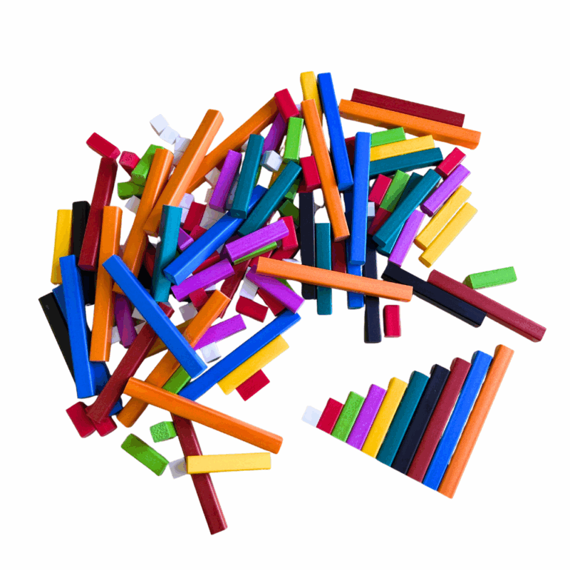 Cuisinare Math Rods Greenbean - Cuisenaire Math Rods - Educational Manipulatives - 155pcs ...