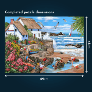 House of Puzzles - Seaspray Cottages - 1000 Piece Jigsaw Puzzle
