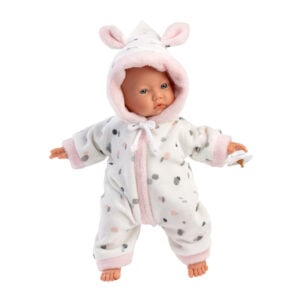 Llorens - Little Baby Girl Doll with Pink Outfit & Pacifier - 31cm