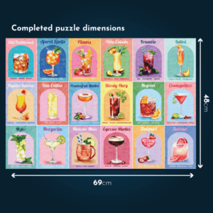 House of Puzzles - Colourful Cocktails - 1000 Piece Jigsaw Puzzle