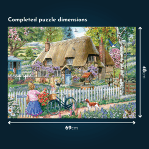 House of Puzzles - Bluebell Cottage - 1000 Piece Jigsaw Puzzle