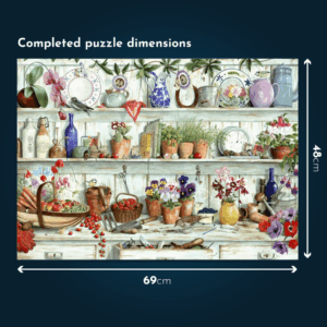 House of Puzzles - Posies & Produce - XL Pieces - 500 Piece Jigsaw Puzzle