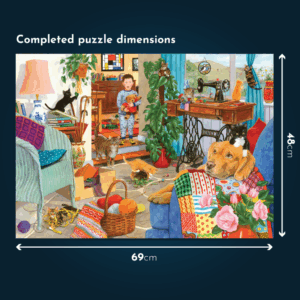 House of Puzzles - Kitten Chaos - 1000 Piece Jigsaw Puzzle