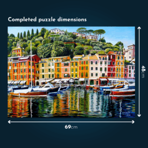 House of Puzzles - Portofino on Reflection - 1000 Piece Jigsaw Puzzle