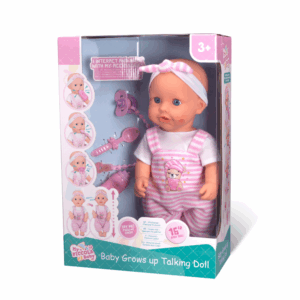 Takmay Dolls - Baby Girl Doll - Grows with Sound - Soft Body - 40cm