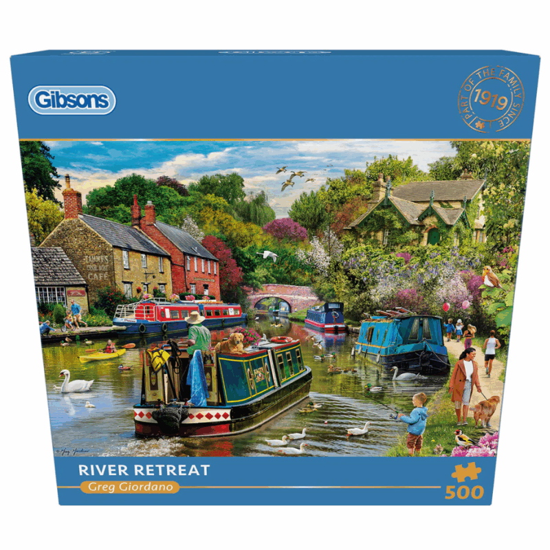 Gibsons - River Retreat - 500 Piece Jigsaw Puzzle | Greenbean Learning