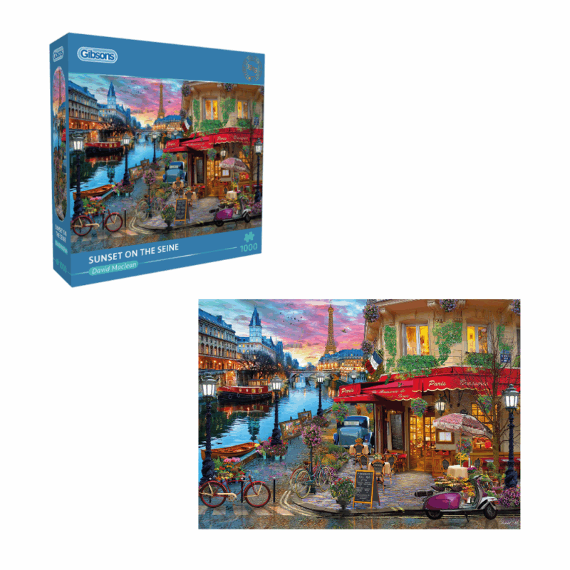 Gibsons - Sunset on the Seine - 1000 Piece Jigsaw Puzzle | Greenbean ...
