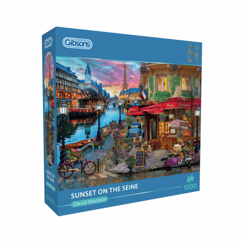 Gibsons - Sunset on the Seine - 1000 Piece Jigsaw Puzzle | Greenbean ...