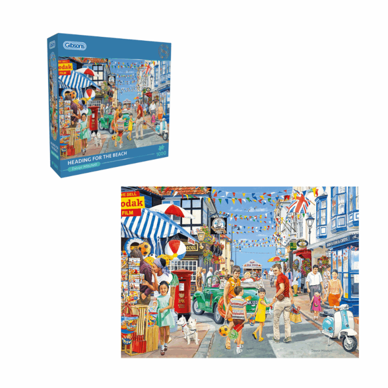 Gibsons - Heading for the Beach - 1000 Piece Jigsaw Puzzle | Greenbean ...