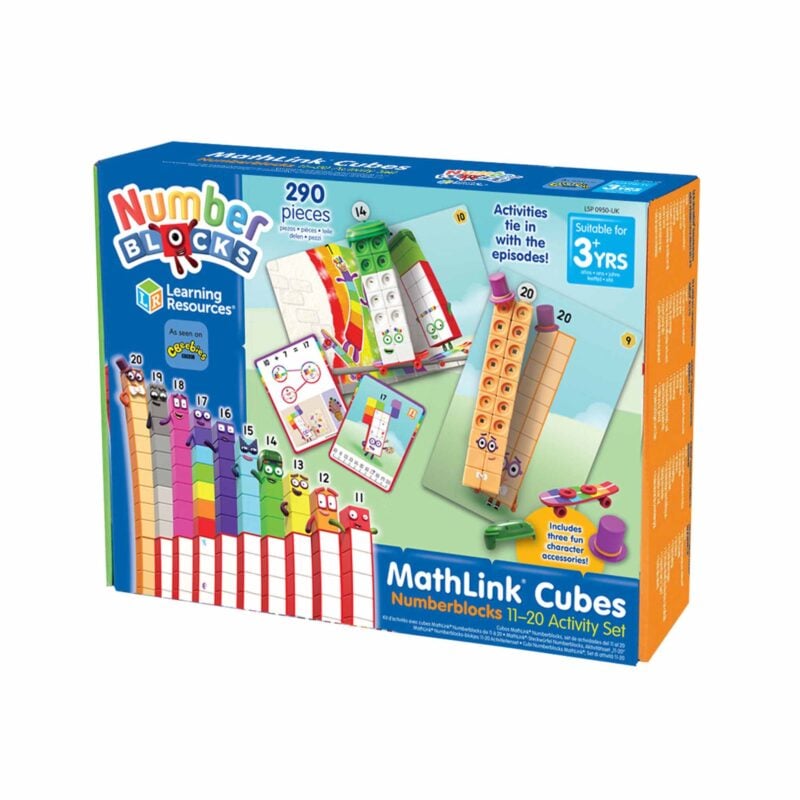 Learning Resources Attaches Link ’N’ Learn – 500 Pièces En 4 Couleurs (Vert, Jaune, Rouge, Bleu) – Activités Mathématiques Et Motricité – Dès 3 Ans