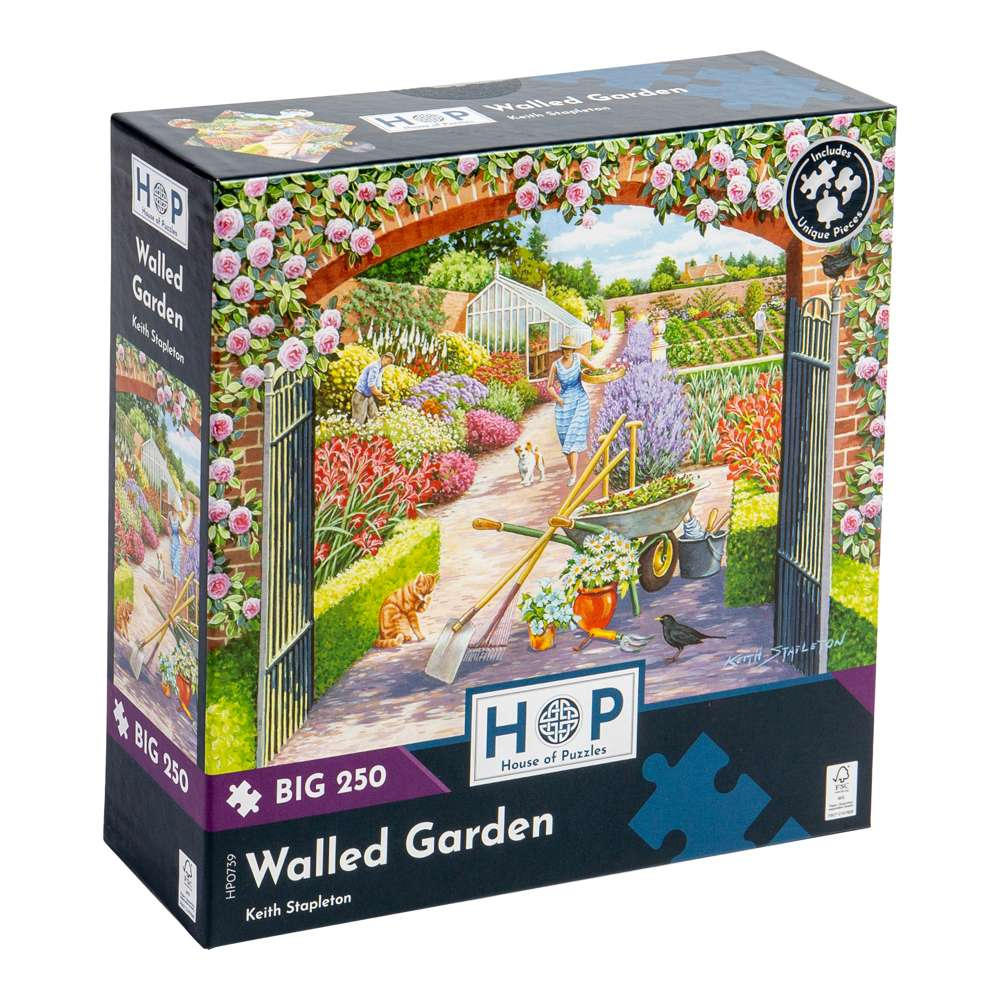 House of Puzzles - Walled Garden - XL Pieces - 250 Piece Jigsaw Puzzle
