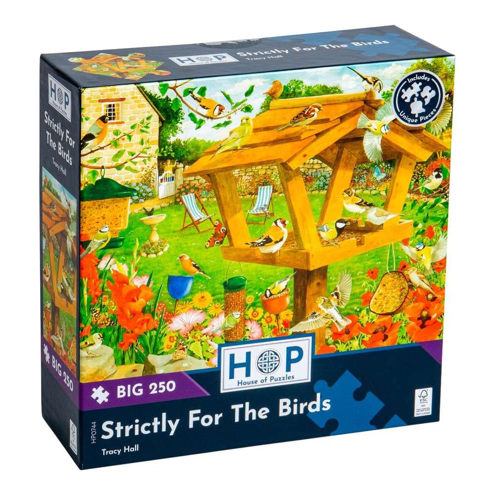 House of Puzzles - Strictly For The Birds - XL Pieces - 250 Piece Jigsaw Puzzle