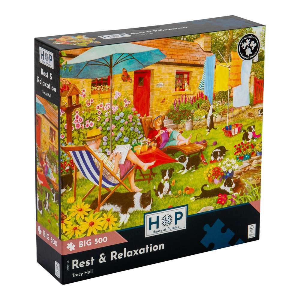House of Puzzles - Rest & Relaxation - XL Pieces - 500 Piece Jigsaw Puzzle