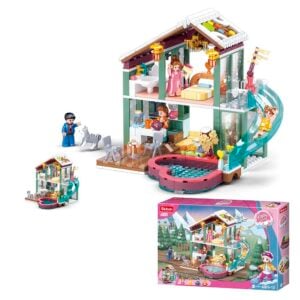 Sluban Building Set: Winter Travel In Snow - Resort - 439pcs