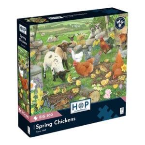 House of Puzzles - Spring Chickens - XL Pieces - 500 Piece Jigsaw Puzzle
