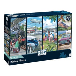 House of Puzzles - Going Places - 4 x 500 Piece Jigsaw Puzzles