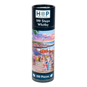 House of Puzzles - 199 Steps Whitby - Puzzle Tube - 150 Piece Jigsaw Puzzle