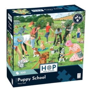 House of Puzzles - Puppy School - 500 Piece Jigsaw Puzzle