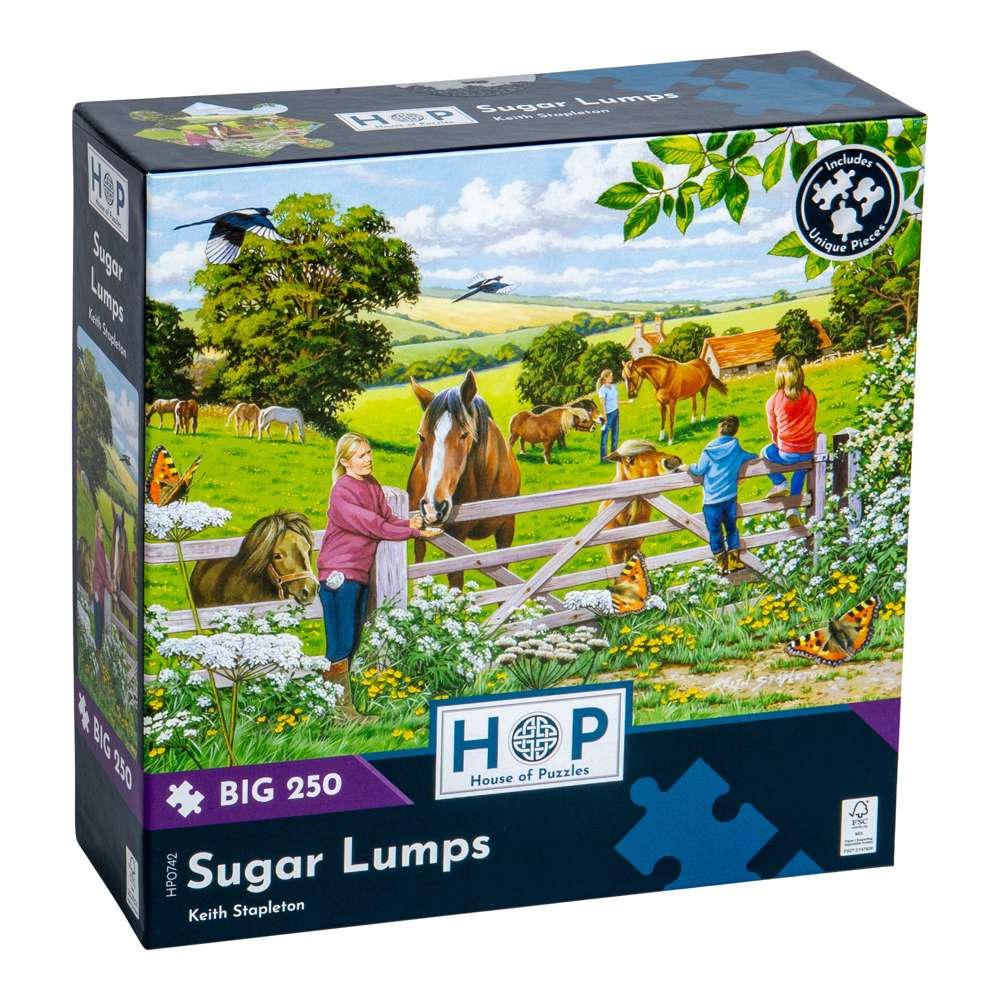 House of Puzzles - Sugar Lumps - XL Pieces - 250 Piece Jigsaw Puzzle