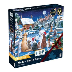 House of Puzzles - No.19 - Santa Paws - XL Pieces - 500 Piece Jigsaw Puzzle