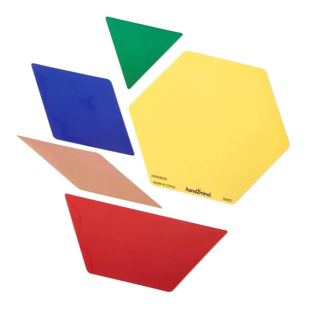 Hand2Mind - Pattern Block Demonstration Clings: 47 Pieces - Image 4