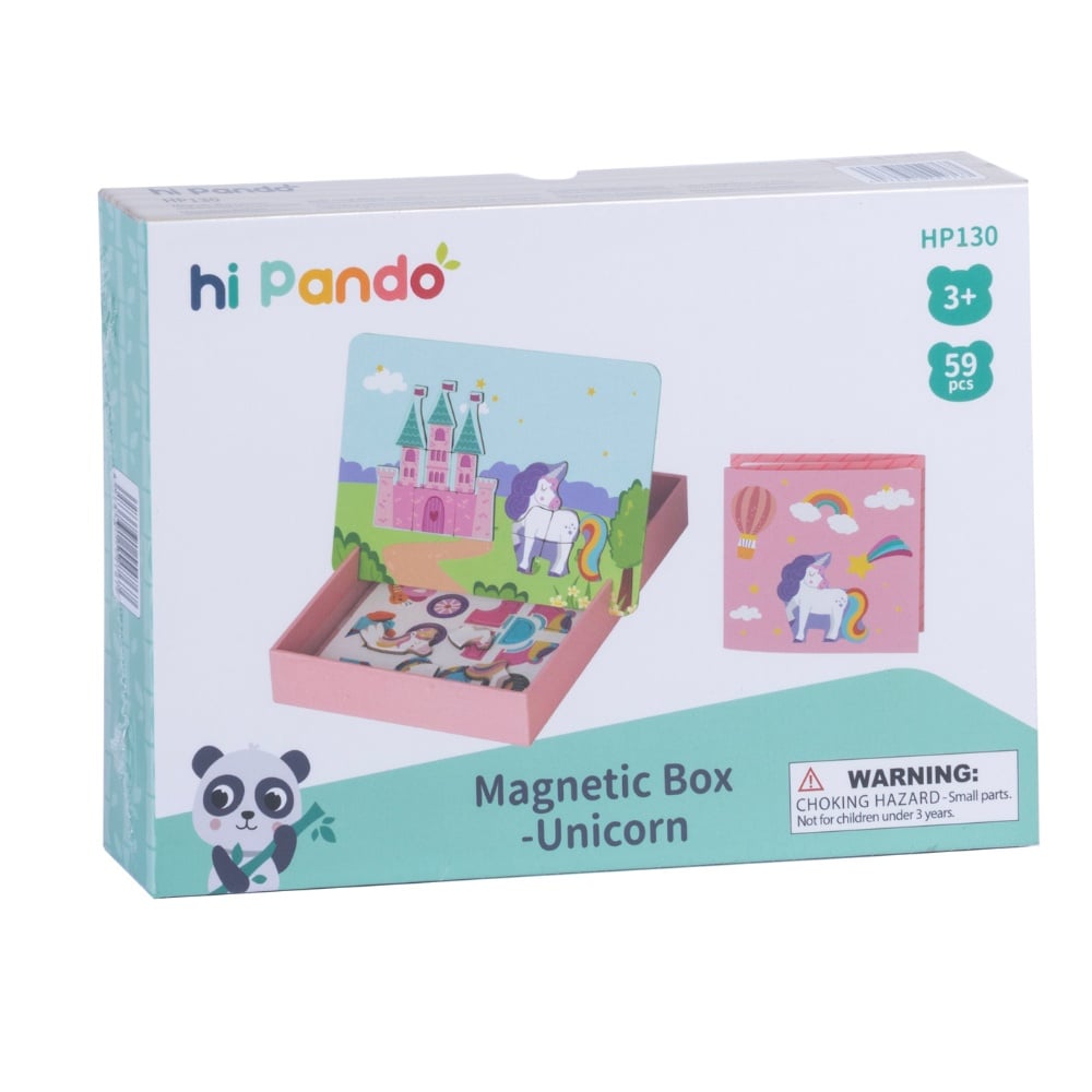 hi Pando - Magnetic Unicorn Puzzle Box with Activity Cards - Image 5