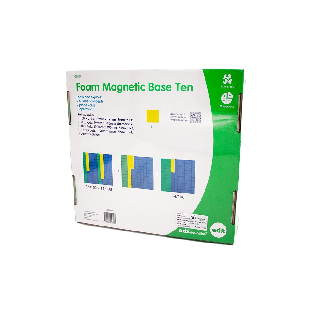 EDX Education - Magnetic Base Ten Blocks - Demo Set for Whiteboard - 121pcs - Image 5