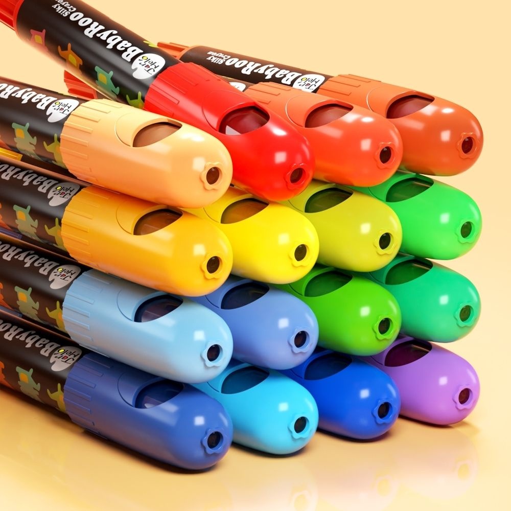 Jar Meló - Silky Crayon Washable Baby Roo - 6 Colours - Image 8