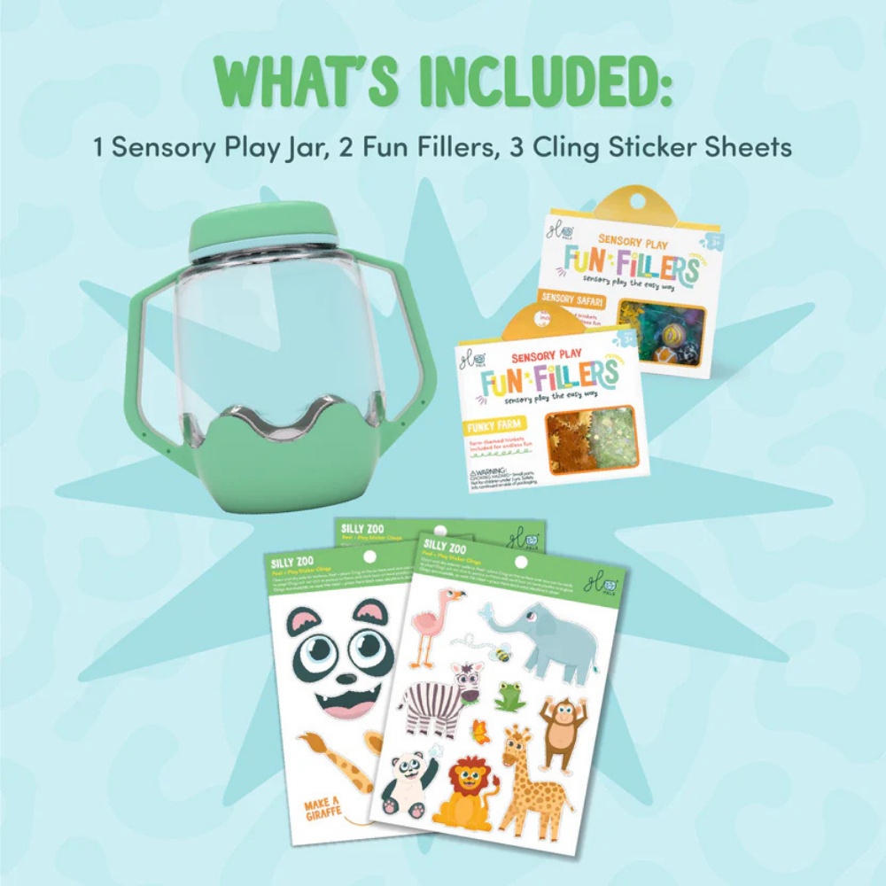 Glo Pals - DIY Sensory Play Jar - Zoo Theme - Image 5