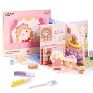 Jar Meló - Paper Craft Dollhouse & Glittery Sand Art Kit