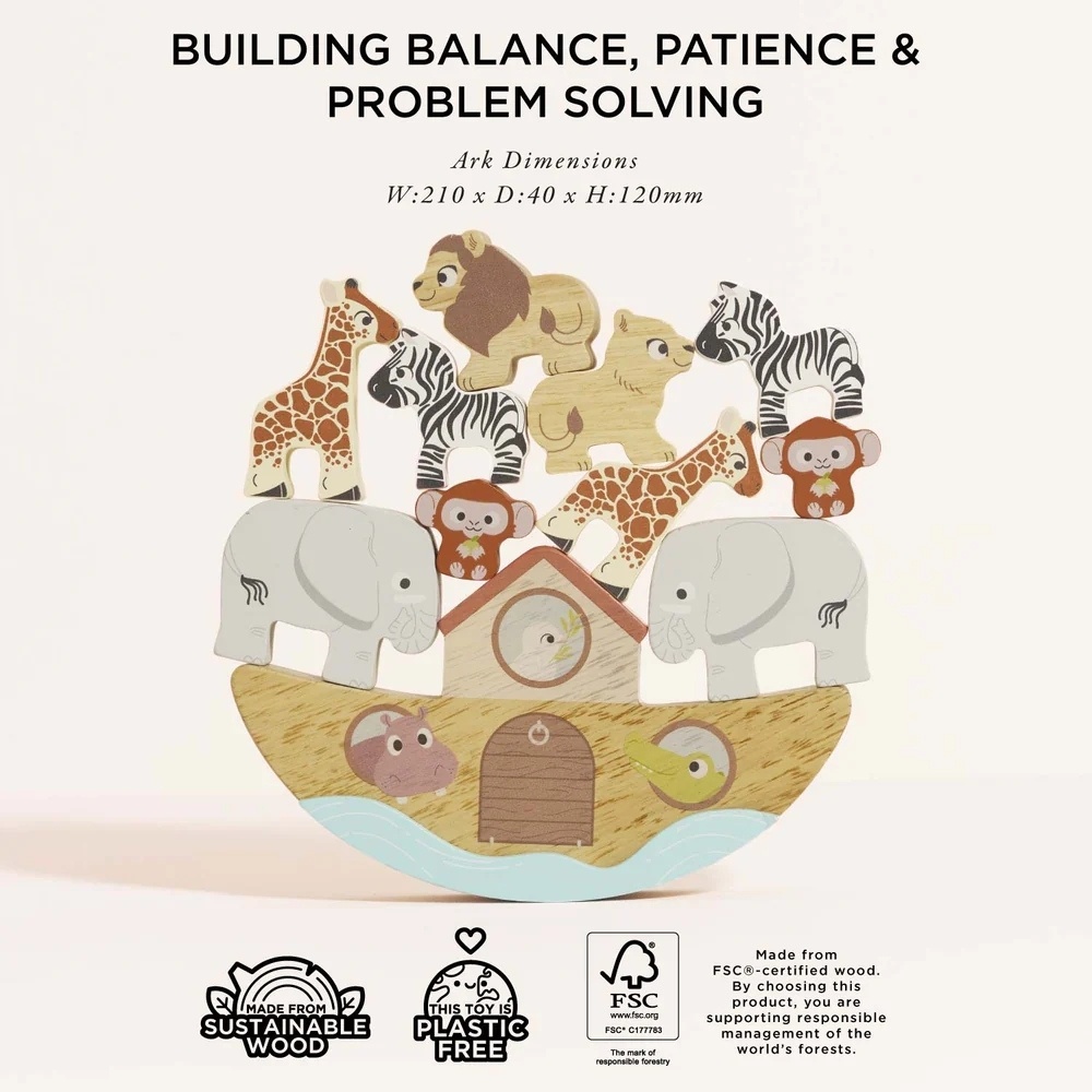Le Toy Van - Noah’s Balancing Ark Animal Stacker - Image 5