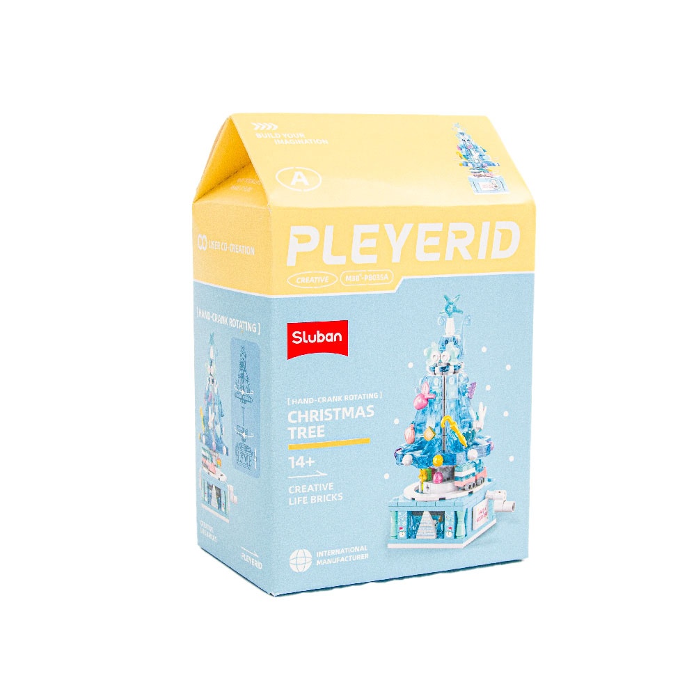 Sluban Building Set: Pleyerid - Blue Christmas Tree - Image 4