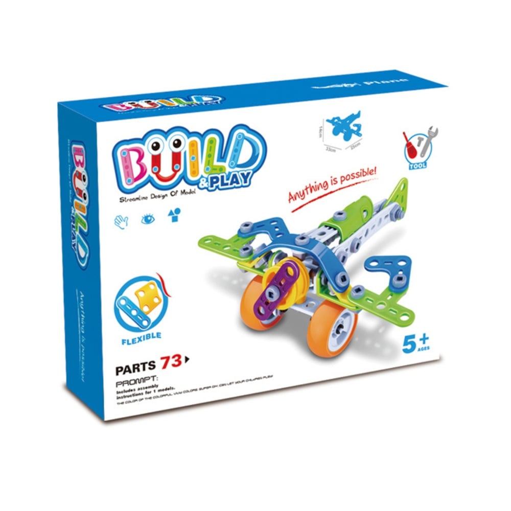 Cogo - Build & Play - Plane Construction Set - 75 Pieces - Image 5