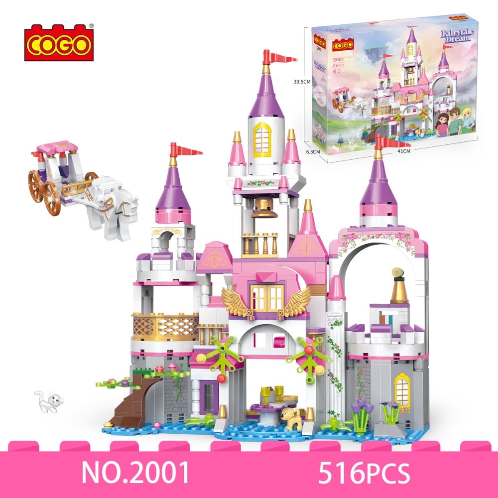 Cogo - Building Block Set - Fairytale Dream Castle - 516 Pieces - Image 2