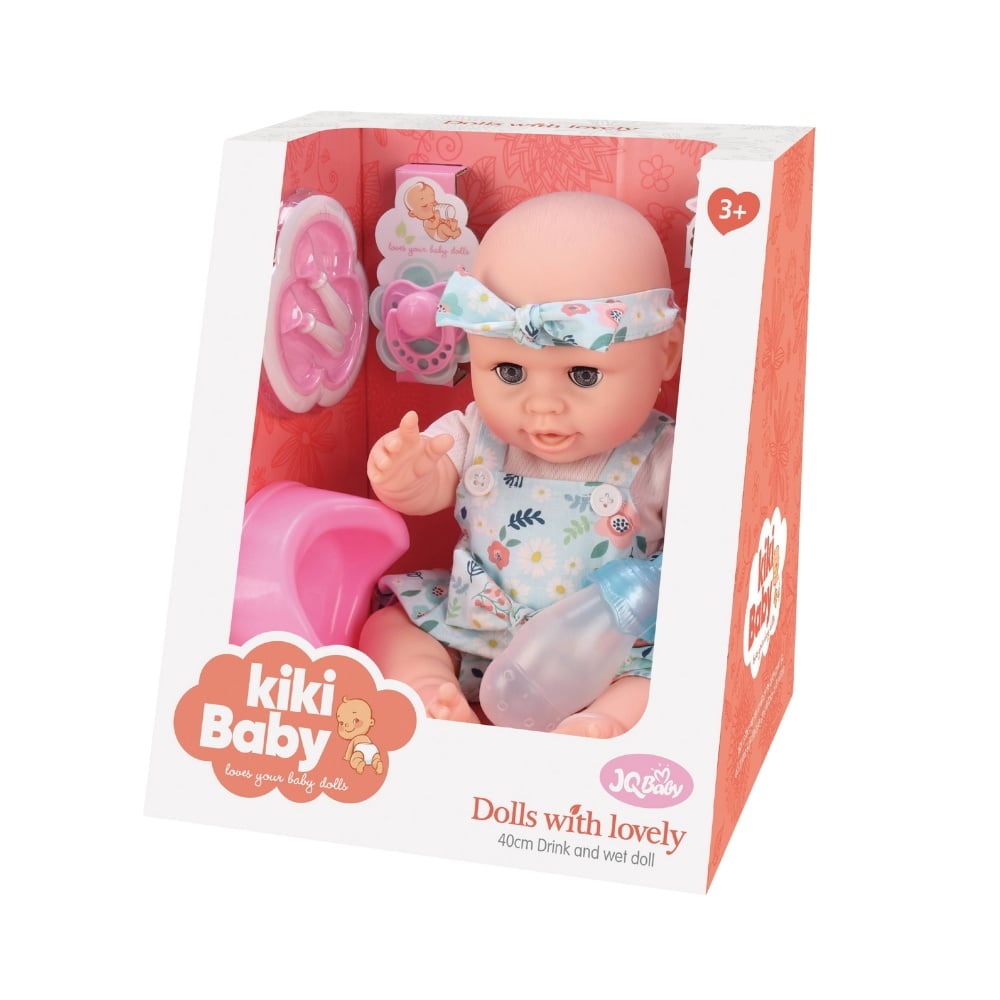 Baby Doll with Blue Clothing, Potty & Accessories - Vinyl Body - 38cm - Image 5