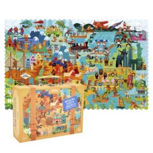 Mideer - Travel Around the World Puzzle - Modern North America - 180pcs