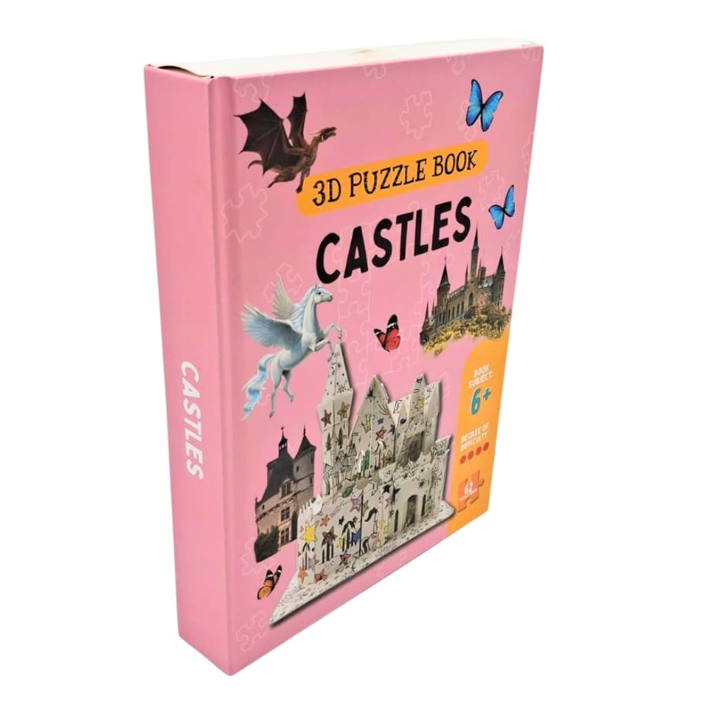TookyToy - 3D Colouring Puzzle Book - Castles - 62 Pieces - Image 4