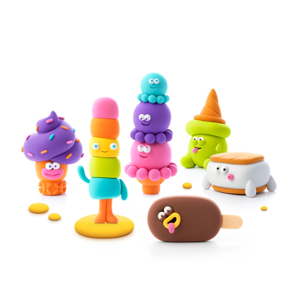Hey Clay - Modelling Air-Dry Clay with Fun Interactive App - Nice Ice Cream, 15 cans - Image 3