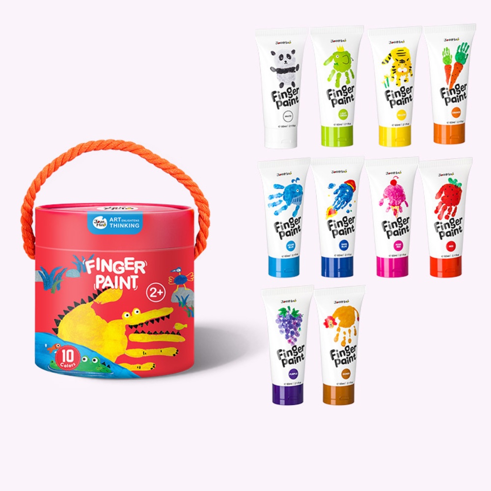 Jar Meló - Finger Paint - Non-Toxic & Safe for Kids - 10 Colours - Image 2
