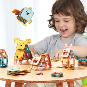 Feelo - Magnetic Tiles Activity Set - Animals - 50 Pieces-**