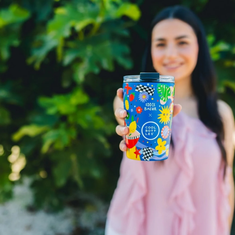 Cool Bottles - Triple-Insulated Travel Tumbler - Sunshine Fiesta 330ml - Image 2